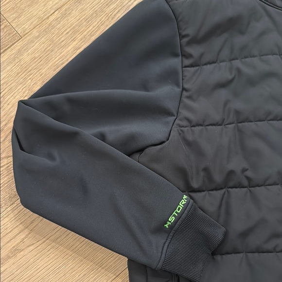 Under Armour Kids Black and Green Jacket - Picture 2 of 6
